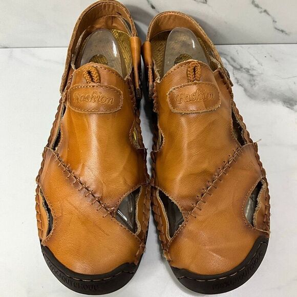 HSY Fashion 100% Caoutchouc Leather Closed Toe Sandals main image 9